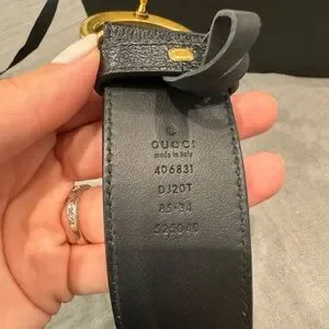 Gucci | Accessories | Gucci Leather Belt With Double Gbuckle  display picture 1